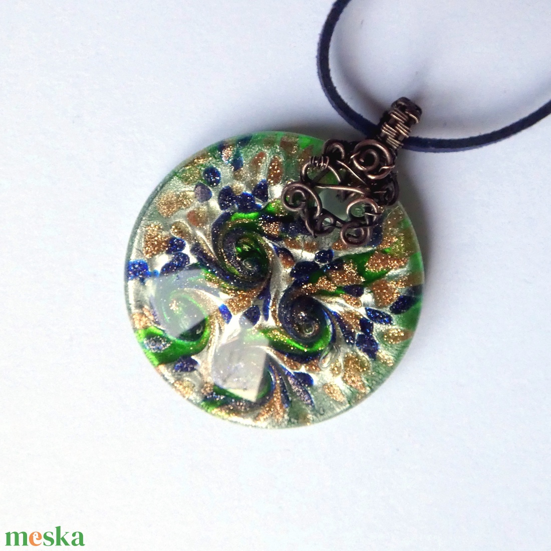 Muranói emlék medál - ékszer - nyaklánc - medál - Meska.hu