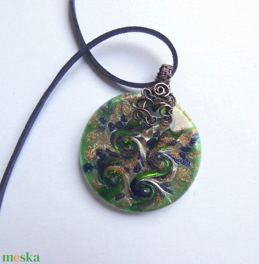 Muranói emlék medál - ékszer - nyaklánc - medál - Meska.hu