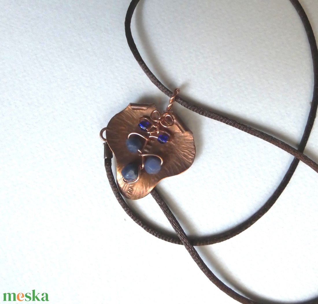 Erdők bogyói vörösréz medál - ékszer - nyaklánc - medál - Meska.hu