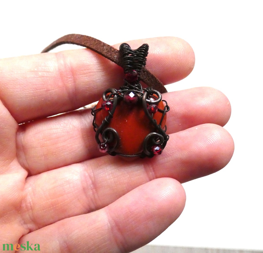 Tiszta szívvel - réz medál - ékszer - nyaklánc - medál - Meska.hu