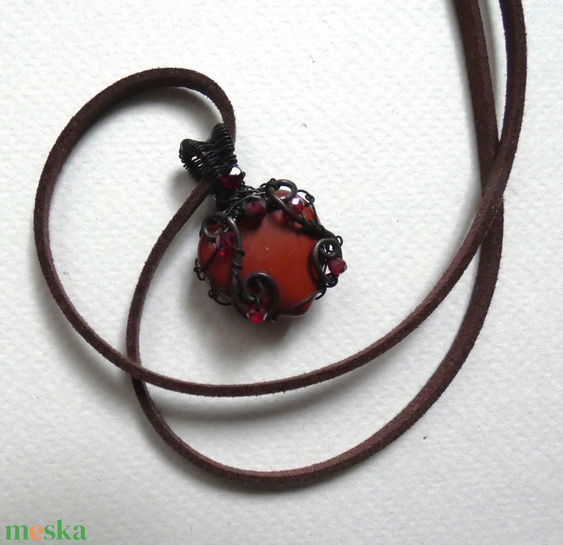 Tiszta szívvel - réz medál - ékszer - nyaklánc - medál - Meska.hu