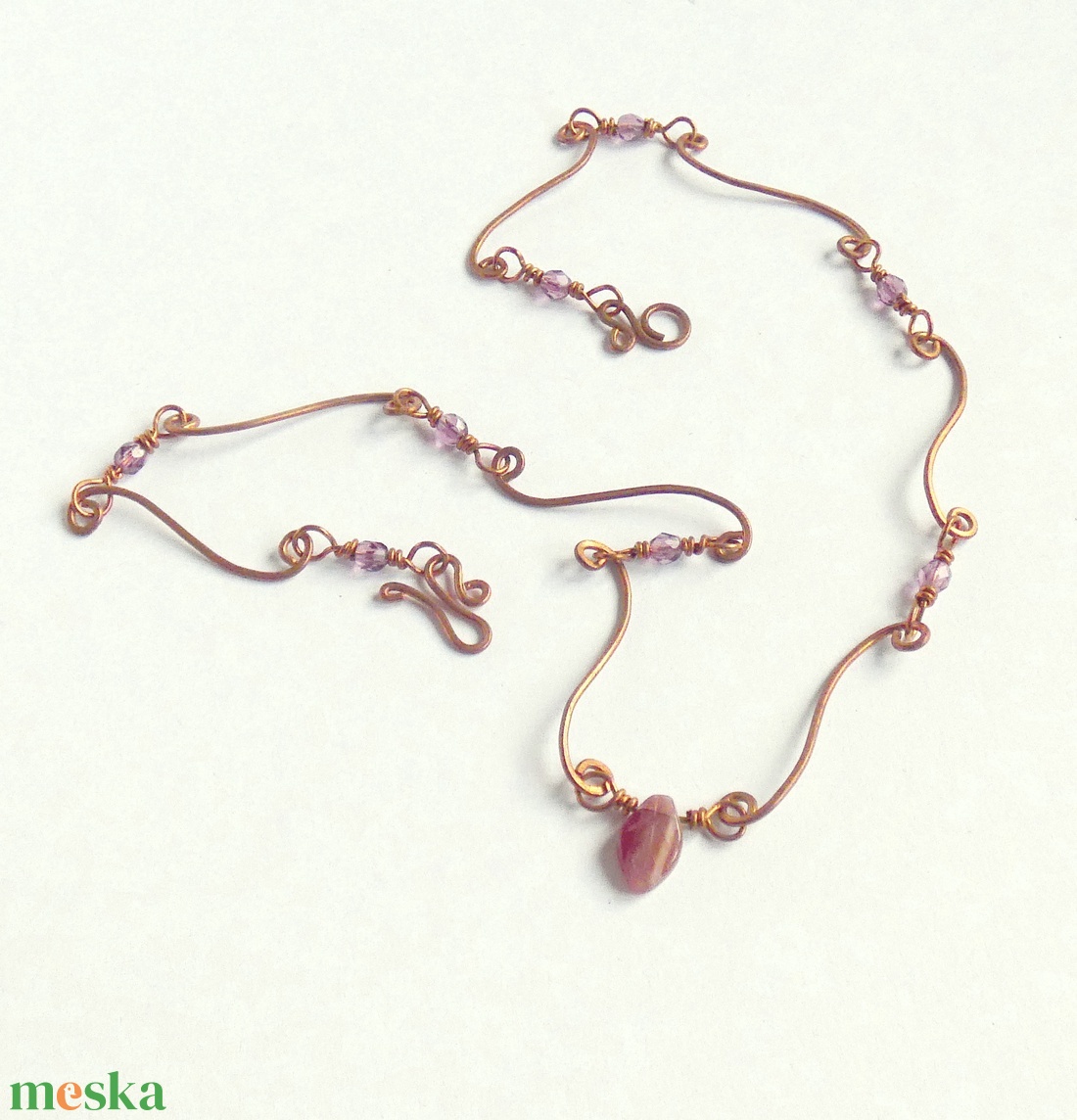 Romantika - ékszer - nyaklánc - gyöngyös nyaklánc - Meska.hu