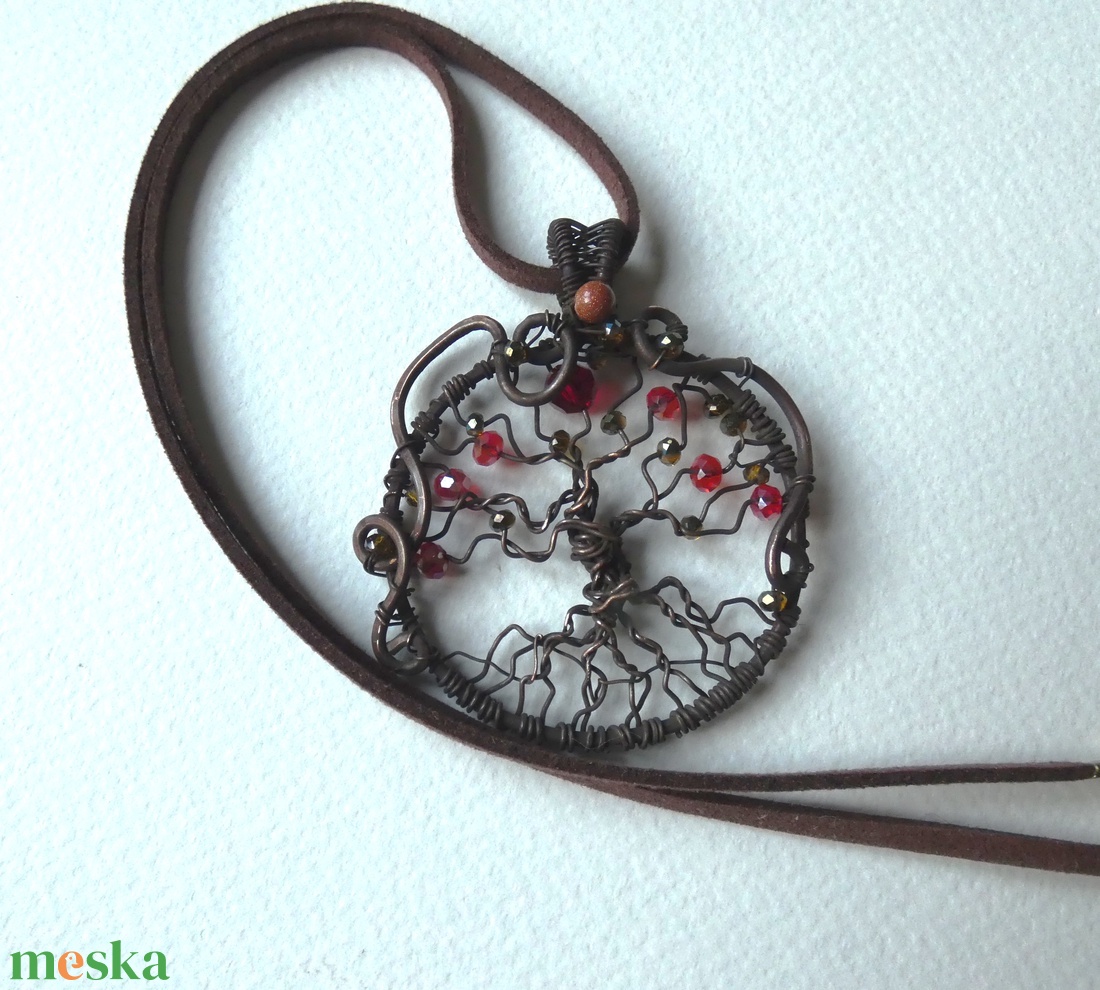 Életfa gyümölcsei réz medál - ékszer - nyaklánc - medál - Meska.hu