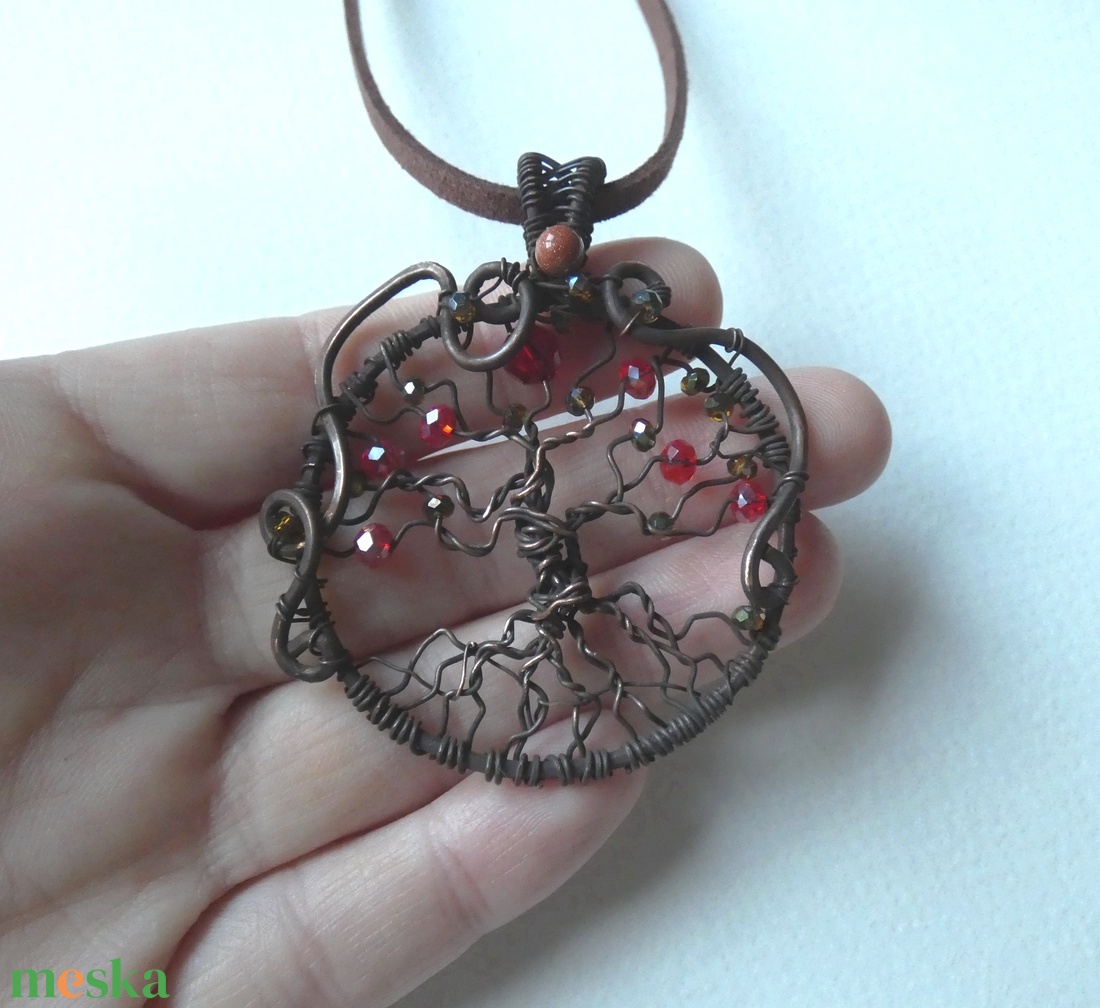 Életfa gyümölcsei réz medál - ékszer - nyaklánc - medál - Meska.hu