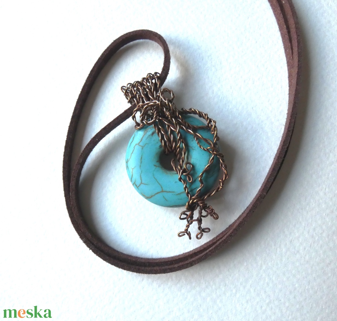 Türkinit fánk réz medál - ékszer - nyaklánc - medál - Meska.hu