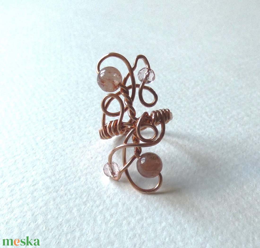 Érzékek útján réz gyűrű - ékszer - gyűrű - fonódó gyűrű - Meska.hu