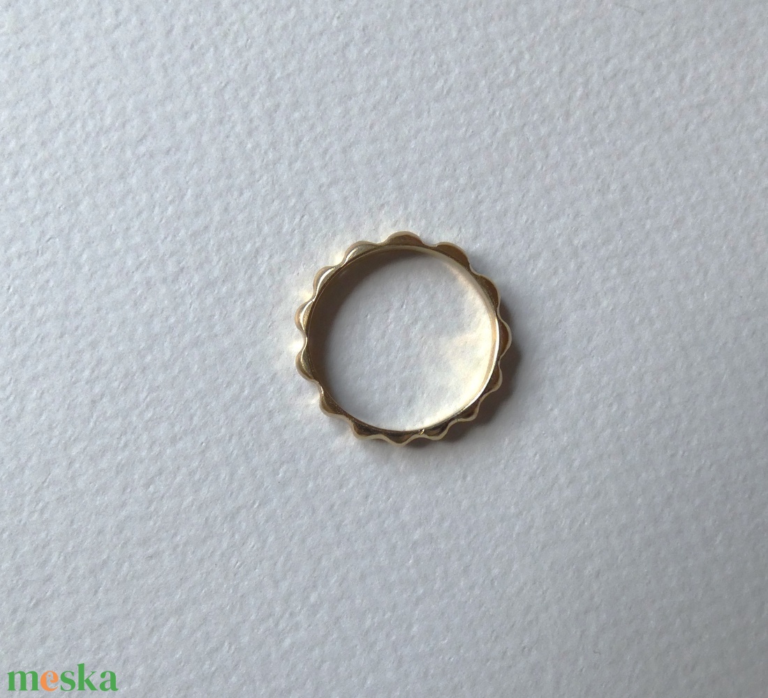 Dimbek, dombok - sárgaréz gyűrű - ékszer - gyűrű - kerek gyűrű - Meska.hu