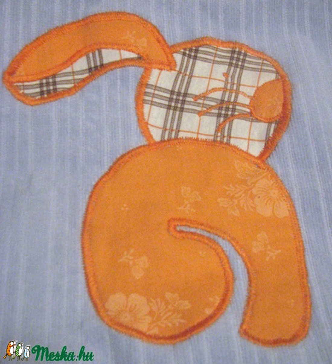 LEÁRAZVA - Róma Floral Bunny - világoskék-narancs táska - - Meska.hu LEÁRAZVA - Róma Floral Bunny - világoskék-narancs táska - - Meska.hu