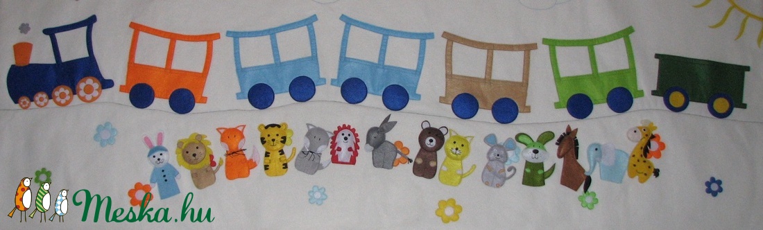 Vonatos falvédő  200X80 -  - Meska.hu