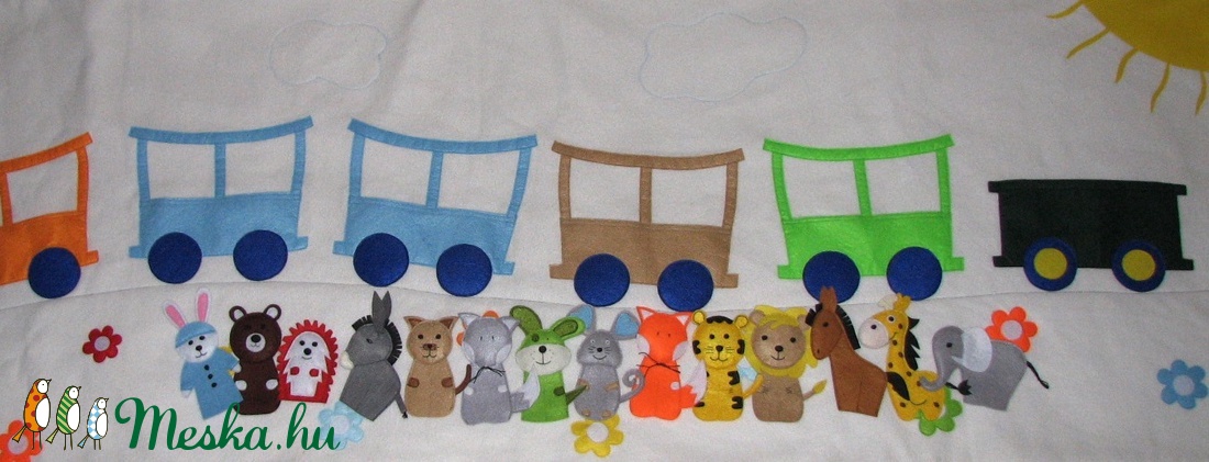 Vonatos falvédő  200X70 -  - Meska.hu