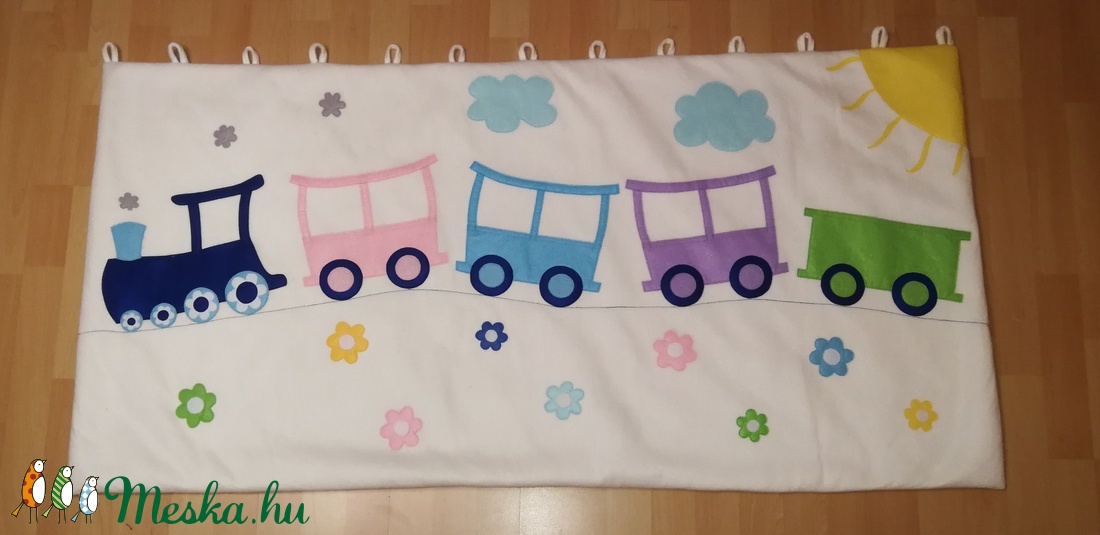 Vonatos gyerek falvédő / játék / falikép/  - rendelésre -  - Meska.hu