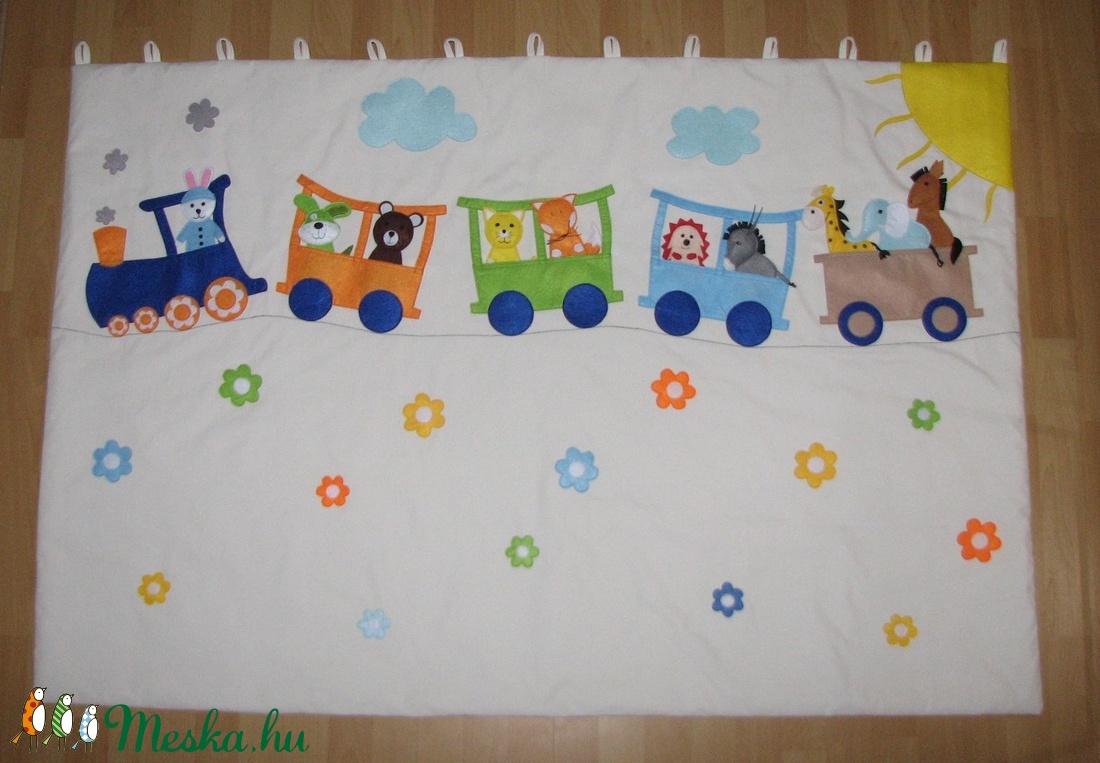 Vonatos gyerek falvédő / játék / falikép/  -  - Meska.hu