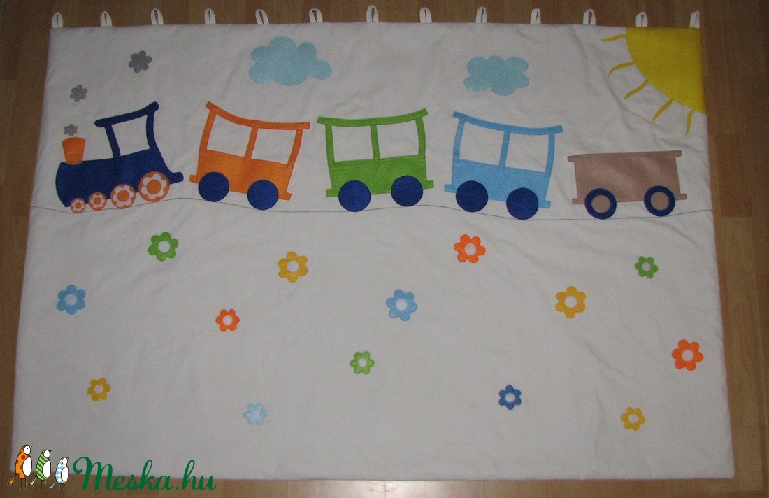 Vonatos gyerek falvédő / játék / falikép/  -  - Meska.hu