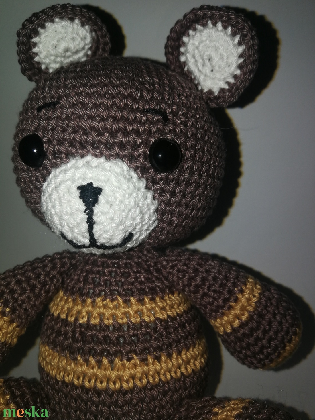 Horgolt sötétbarna Maci _Amigurumi figura - játék & sport - plüssállat & játékfigura - maci - Meska.hu Horgolt sötétbarna Maci _Amigurumi figura - játék & sport - plüssállat & játékfigura - maci - Meska.hu