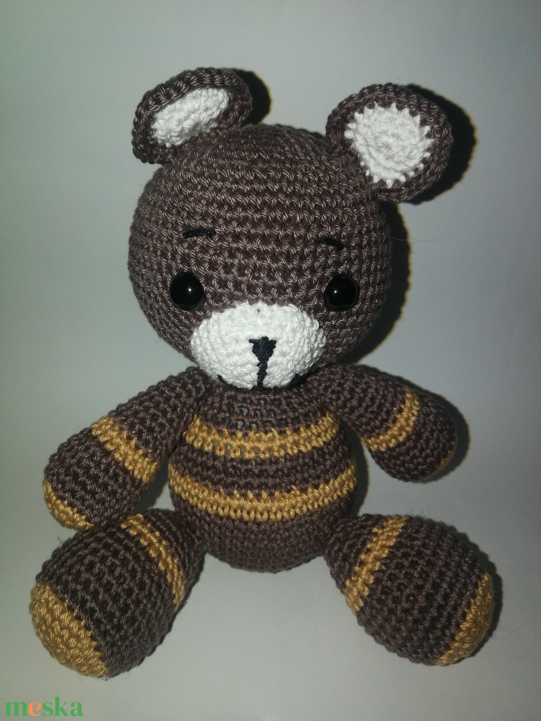 Horgolt sötétbarna Maci _Amigurumi figura - játék & sport - plüssállat & játékfigura - maci - Meska.hu Horgolt sötétbarna Maci _Amigurumi figura - játék & sport - plüssállat & játékfigura - maci - Meska.hu