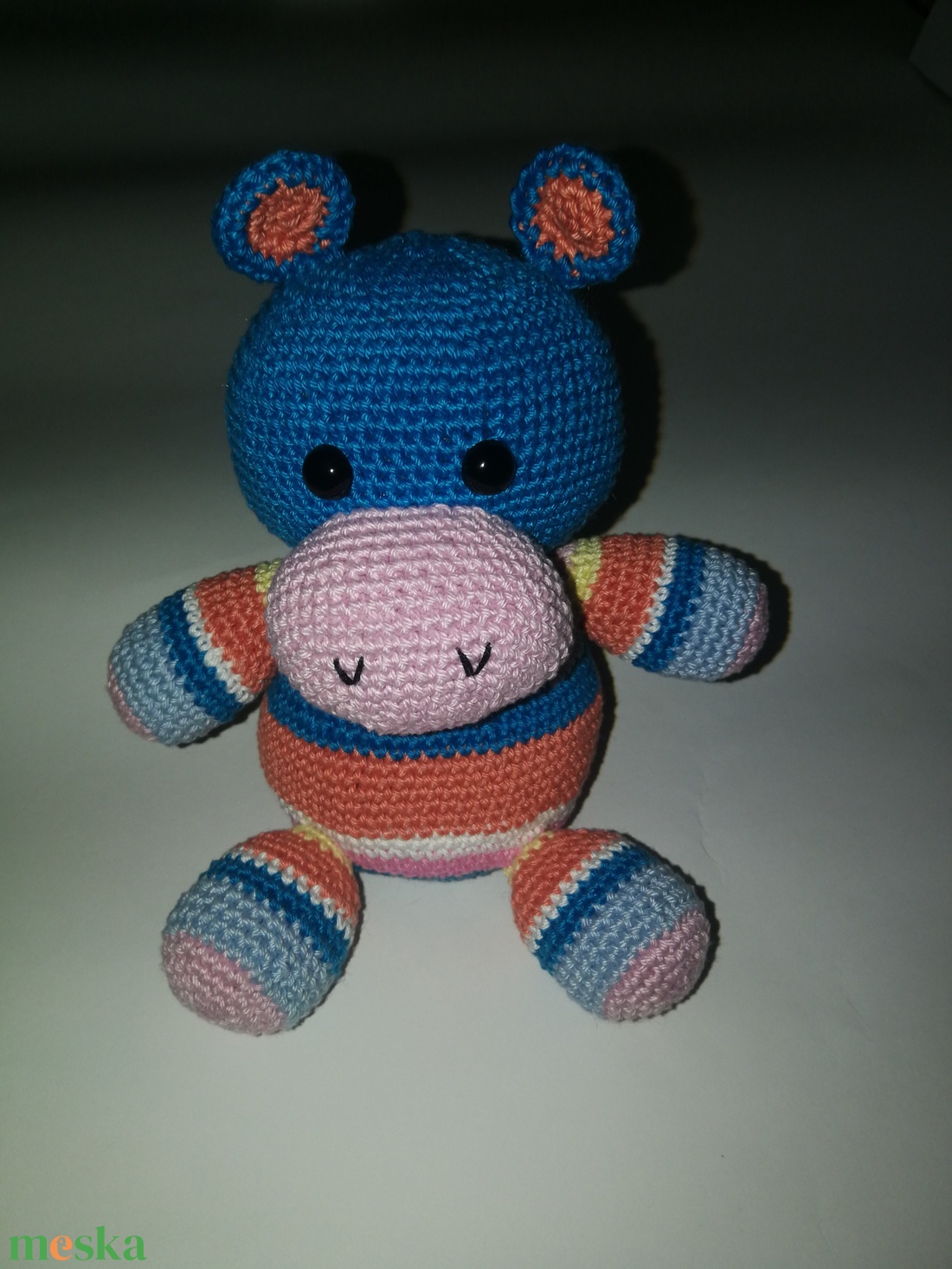 Horgolt vidám csíkos Vizoló _Amigurumi figura - játék & sport - plüssállat & játékfigura - más figura - Meska.hu Horgolt vidám csíkos Vizoló _Amigurumi figura - játék & sport - plüssállat & játékfigura - más figura - Meska.hu