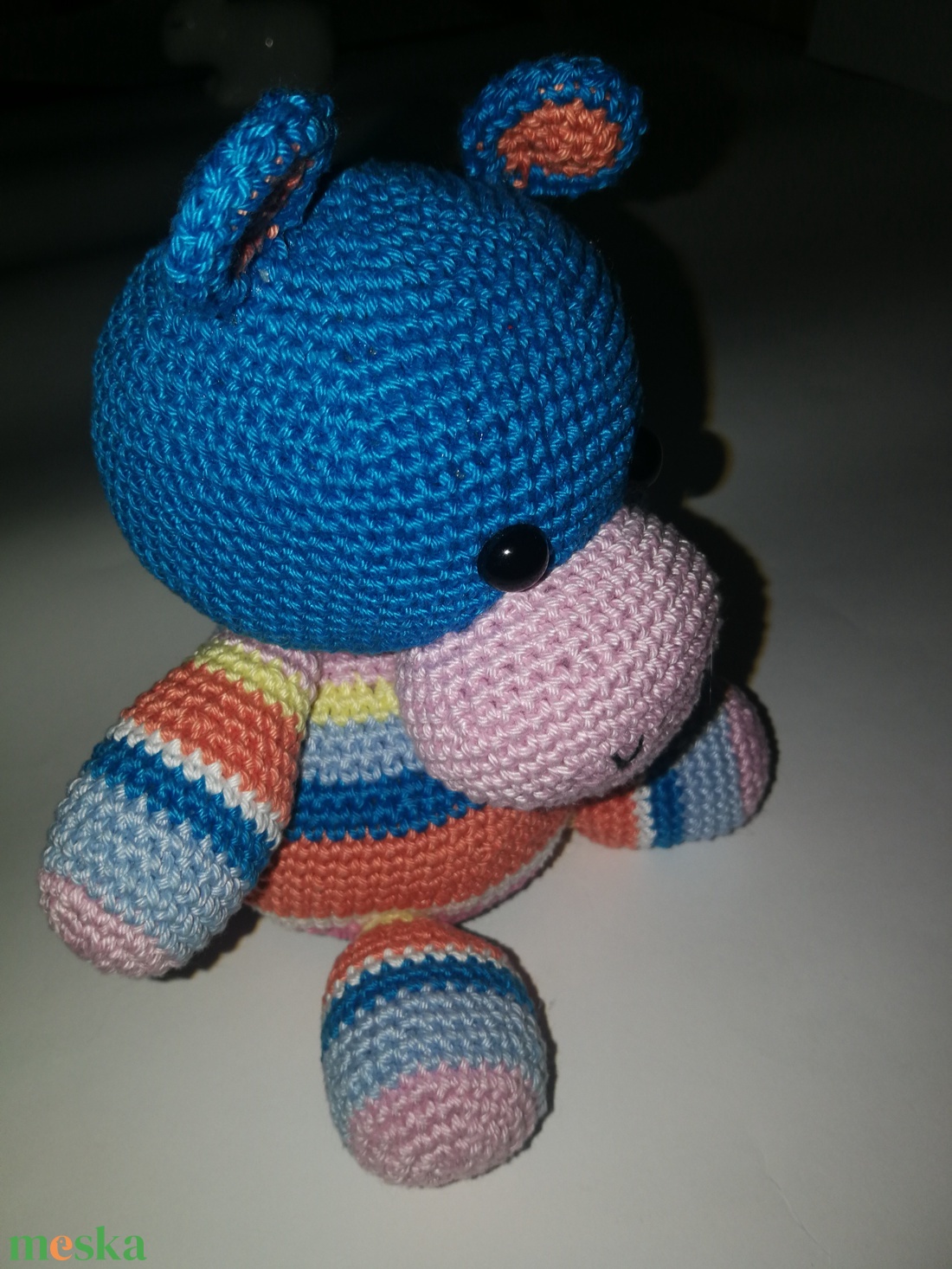 Horgolt vidám csíkos Vizoló _Amigurumi figura - játék & sport - plüssállat & játékfigura - más figura - Meska.hu Horgolt vidám csíkos Vizoló _Amigurumi figura - játék & sport - plüssállat & játékfigura - más figura - Meska.hu