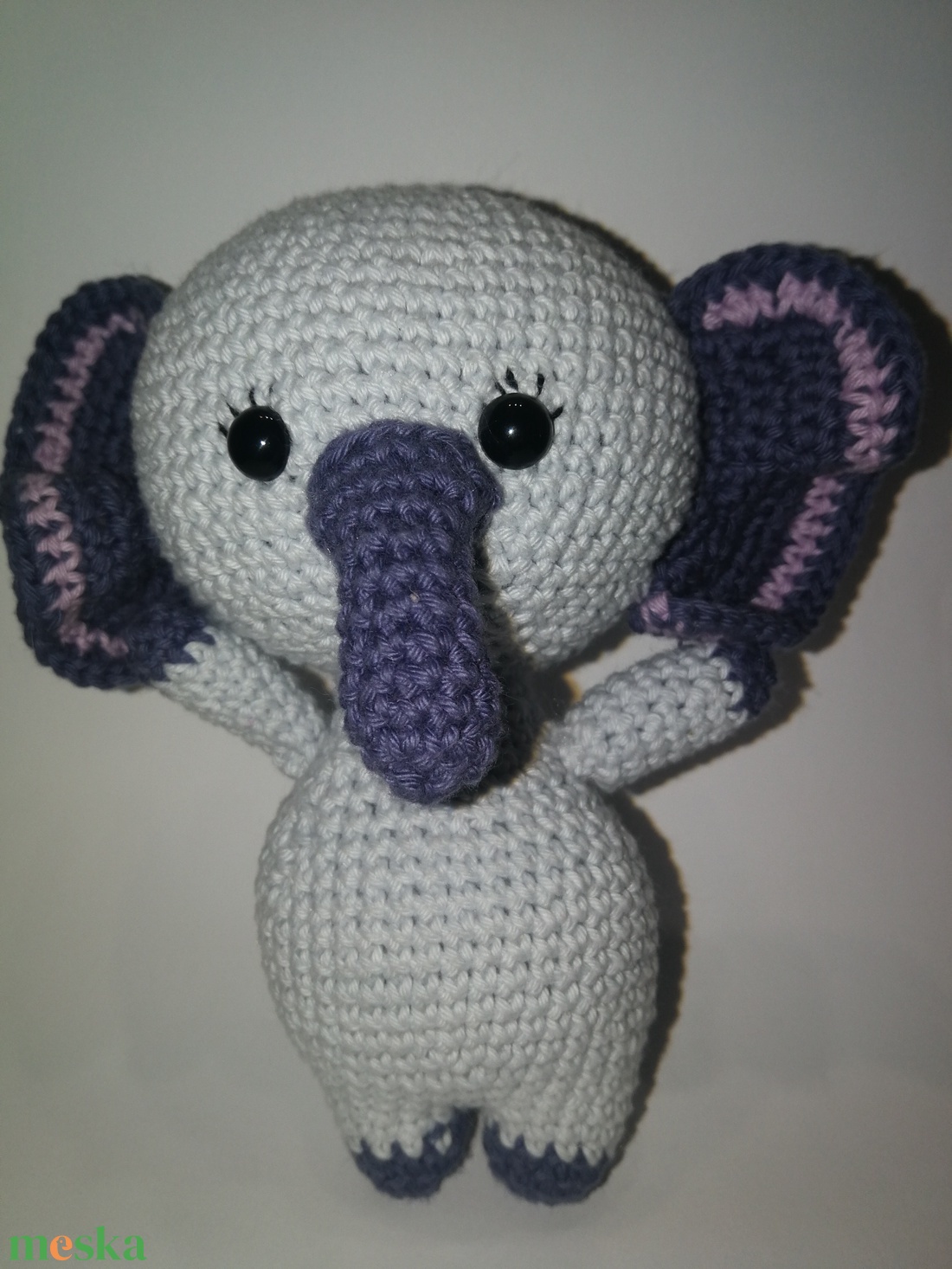 Horgolt kicsi szürke Elefánt_Amigurumi figura - játék & sport - plüssállat & játékfigura - elefánt - Meska.hu Horgolt kicsi szürke Elefánt_Amigurumi figura - játék & sport - plüssállat & játékfigura - elefánt - Meska.hu