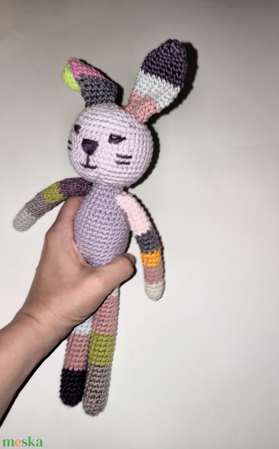 Csíkos színes nyuszifiú_Amigurumi figura - játék & sport - plüssállat & játékfigura - nyuszi - Meska.hu Csíkos színes nyuszifiú_Amigurumi figura - játék & sport - plüssállat & játékfigura - nyuszi - Meska.hu