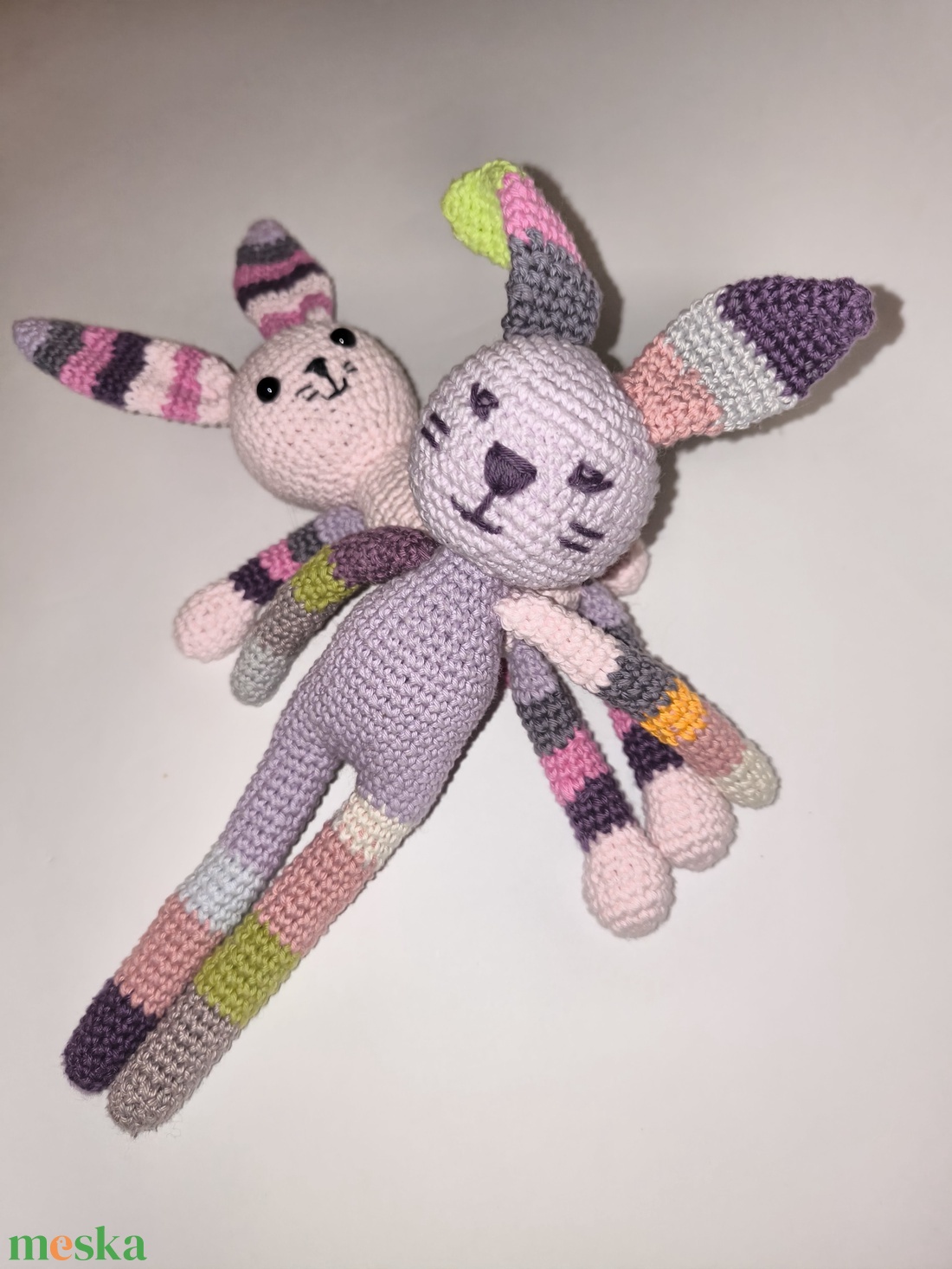 Csíkos színes nyuszifiú_Amigurumi figura - játék & sport - plüssállat & játékfigura - nyuszi - Meska.hu Csíkos színes nyuszifiú_Amigurumi figura - játék & sport - plüssállat & játékfigura - nyuszi - Meska.hu