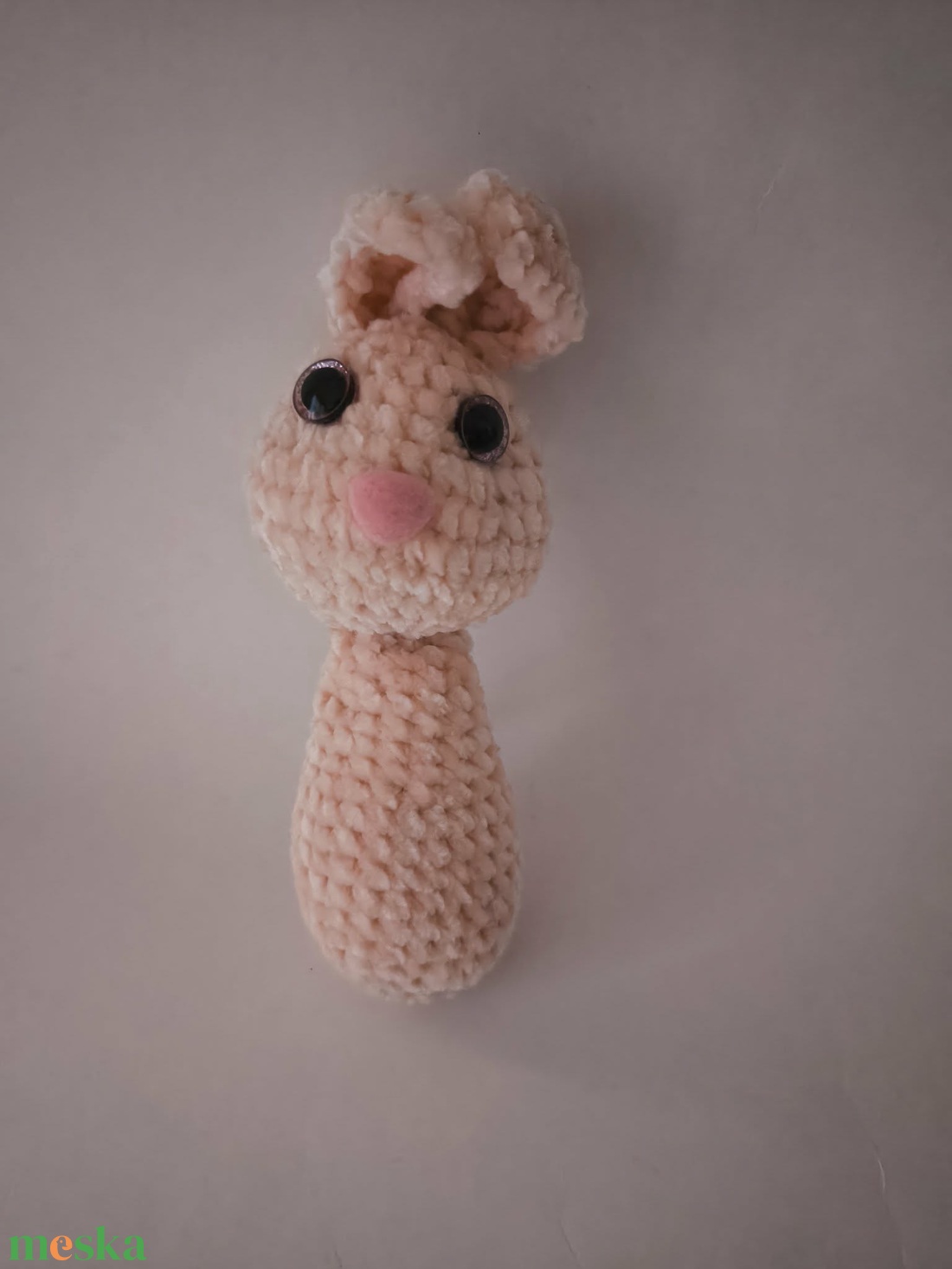 Maroknyuszi _Amigurumi figura, alvóka - játék & sport - plüssállat & játékfigura - nyuszi - Meska.hu