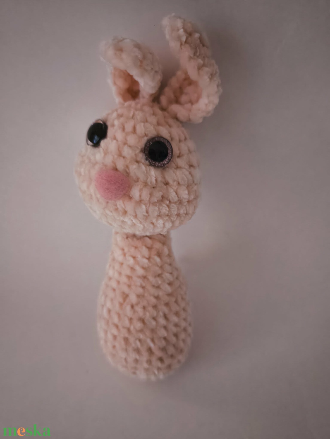 Maroknyuszi _Amigurumi figura, alvóka - játék & sport - plüssállat & játékfigura - nyuszi - Meska.hu