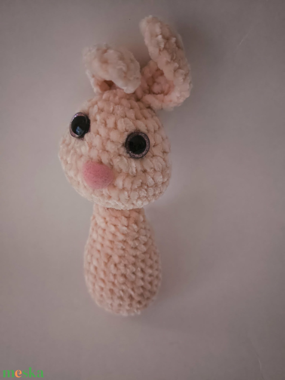 Maroknyuszi _Amigurumi figura, alvóka - játék & sport - plüssállat & játékfigura - nyuszi - Meska.hu
