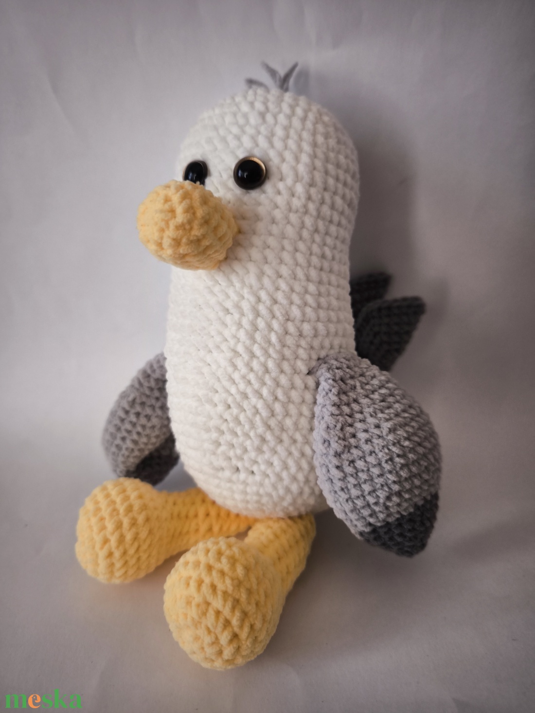 Sirály _Amigurumi figura - játék & sport - plüssállat & játékfigura - madár - Meska.hu