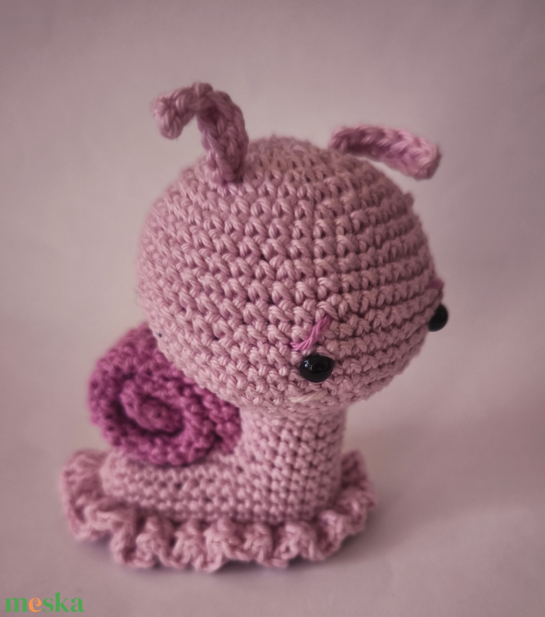 Pici csiga_Amigurumi figura - játék & sport - plüssállat & játékfigura - csiga - Meska.hu