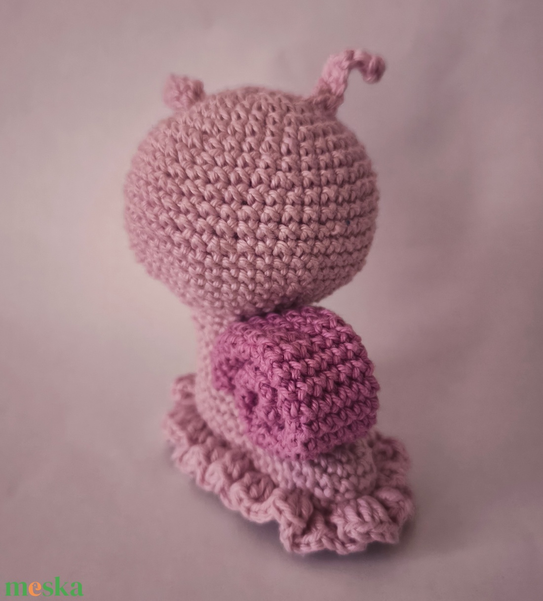 Pici csiga_Amigurumi figura - játék & sport - plüssállat & játékfigura - csiga - Meska.hu