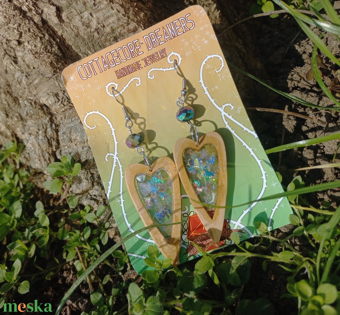 Suncatcher fülbevalók - ékszer - fülbevaló - karika fülbevaló - Meska.hu