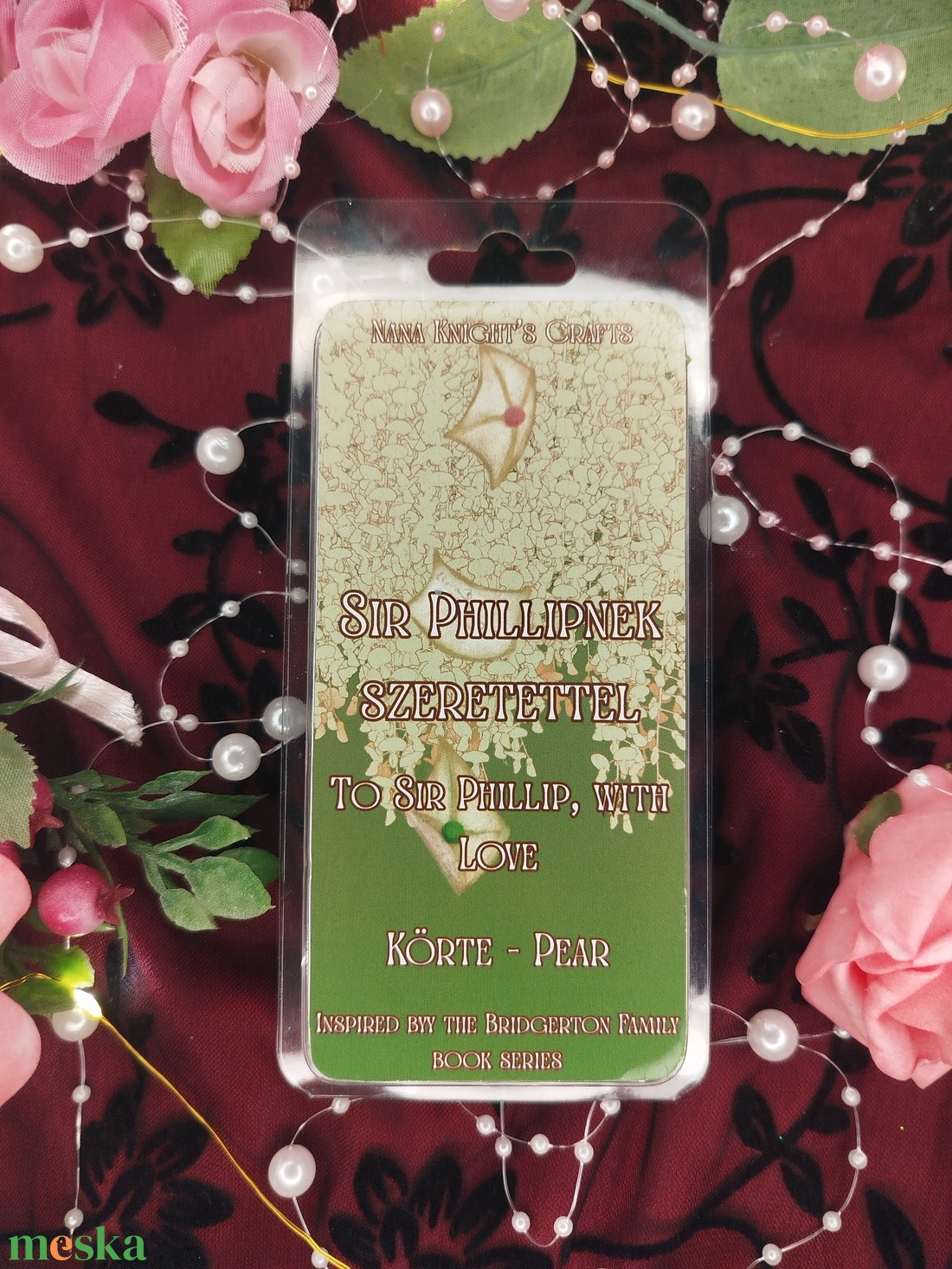 Bridgerton  - Sir Phillipnek szeretettel - szójaviaszból készült  illatviasz tábla  - otthon & életmód - gyertya, illat, aroma - illatviasz - Meska.hu