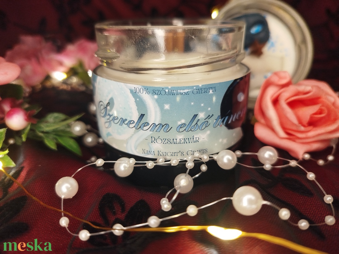 [Rózsalekvár] - Szerelem első táncra szójaviasz illatgyertya - otthon & életmód - gyertya, illat, aroma - gyertya - Meska.hu