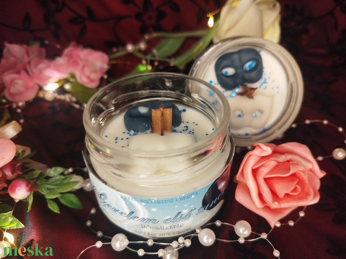 [Rózsalekvár] - Szerelem első táncra szójaviasz illatgyertya - otthon & életmód - gyertya, illat, aroma - gyertya - Meska.hu