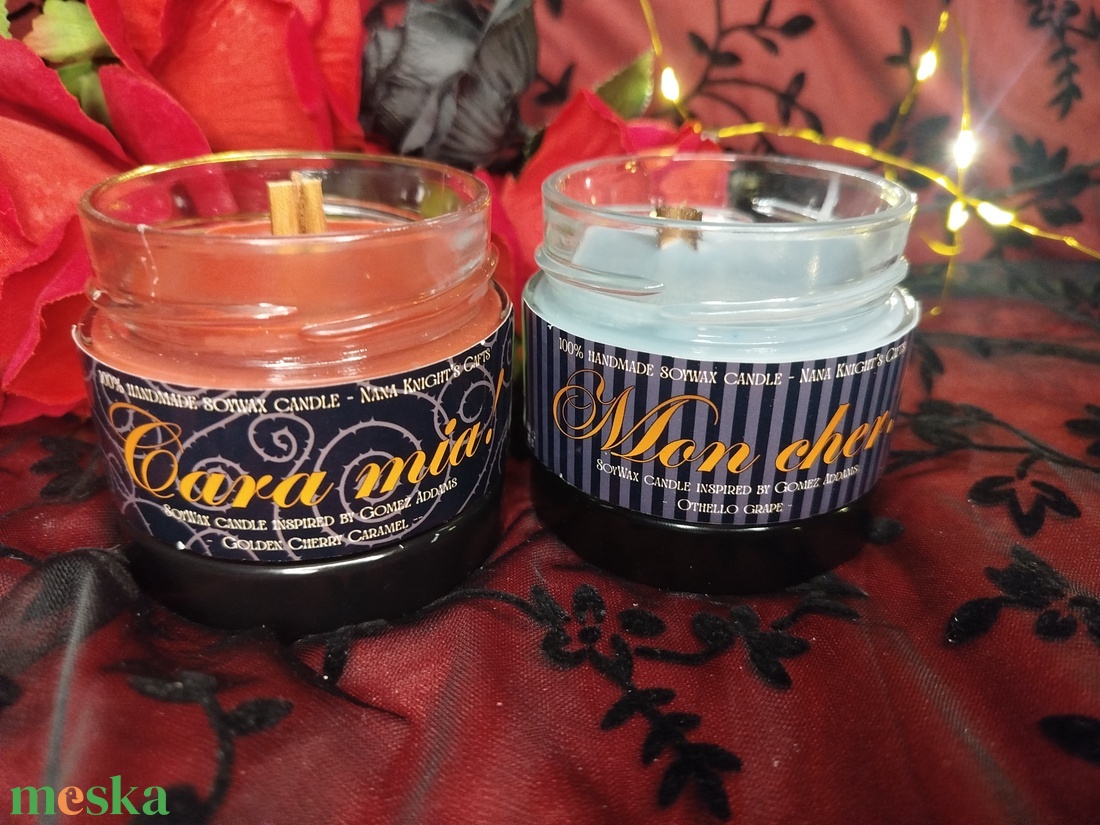 [Cseresznyés karamell] - Cara mia!  szójaviasz illatgyertya - otthon & életmód - gyertya, illat, aroma - gyertya - Meska.hu