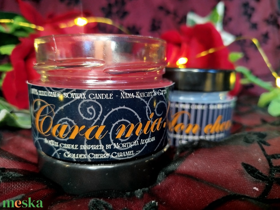 [Cseresznyés karamell] - Cara mia!  szójaviasz illatgyertya - otthon & életmód - gyertya, illat, aroma - gyertya - Meska.hu