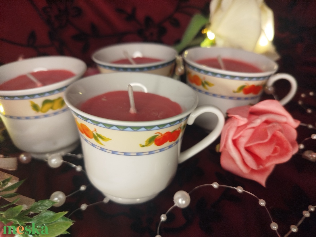 [Fehér tea] - Teadálután  szójaviasz illatgyertya - otthon & életmód - gyertya, illat, aroma - gyertya - Meska.hu