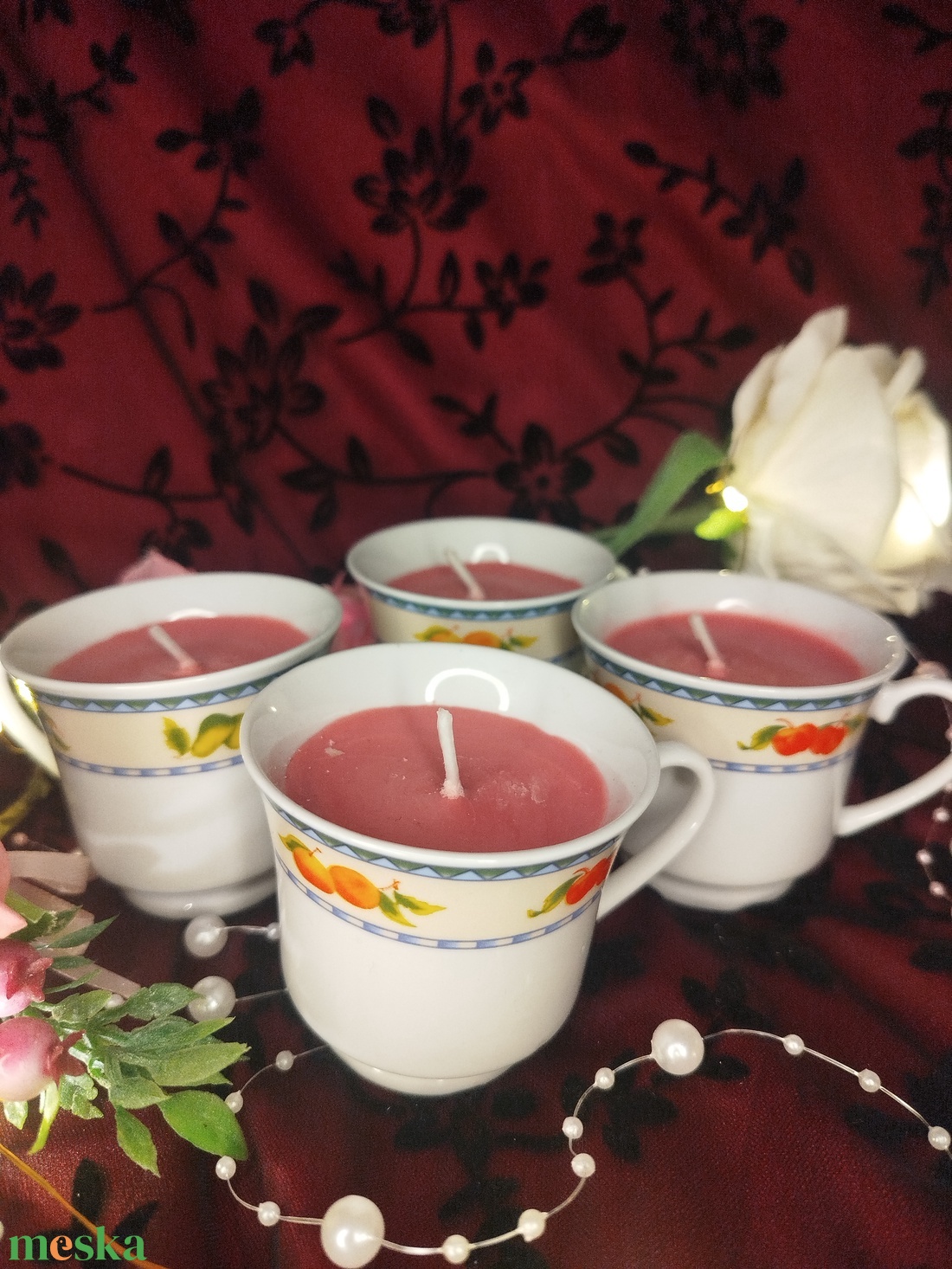 [Fehér tea] - Teadálután  szójaviasz illatgyertya - otthon & életmód - gyertya, illat, aroma - gyertya - Meska.hu