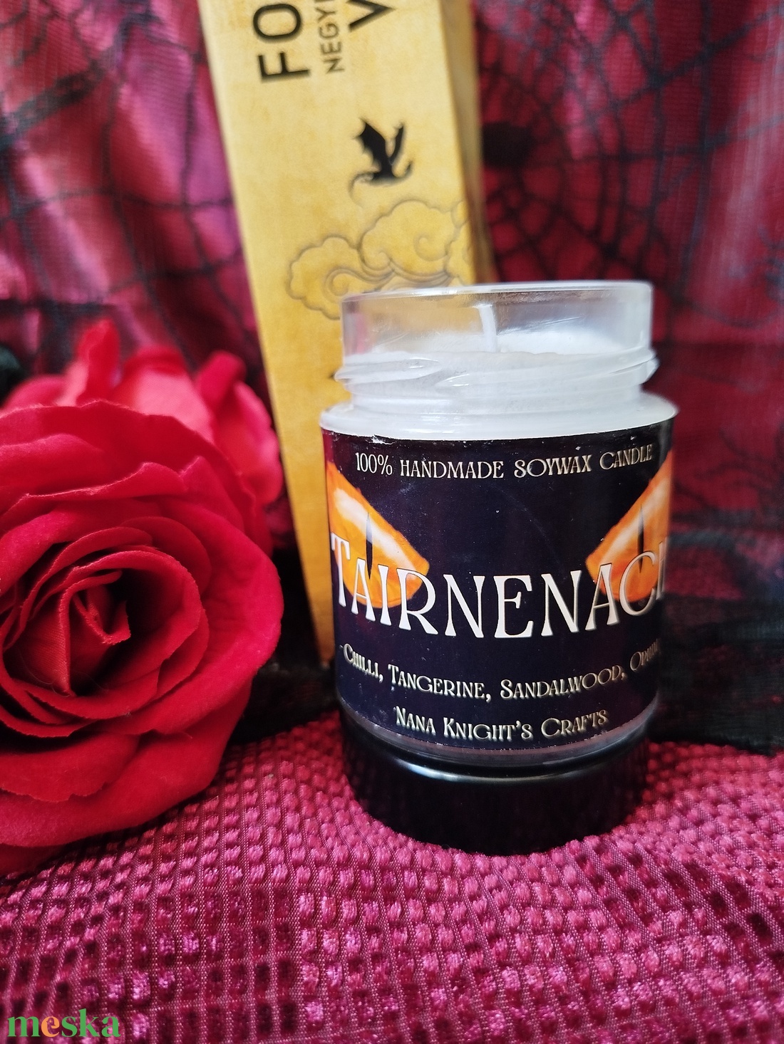 [Madarin, Ópium, Szantálfa] - Tairnenach  szójaviasz illatgyertya - otthon & életmód - gyertya, illat, aroma - gyertya - Meska.hu