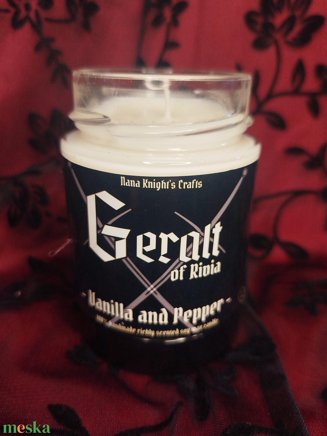 [Vanília és Bors] - Geralt szójaviasz illatgyertya - otthon & életmód - gyertya, illat, aroma - gyertya - Meska.hu