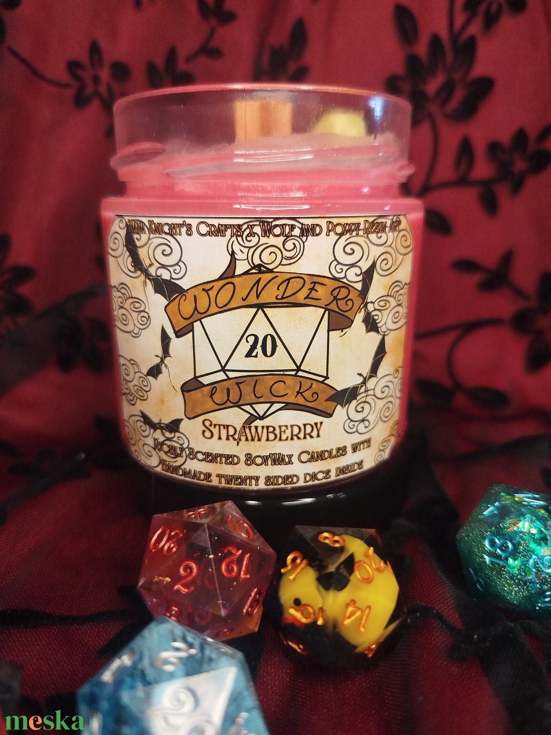 [Földieper] - WonderWick szójaviasz illatgyertya ajándék kockával - otthon & életmód - gyertya, illat, aroma - gyertya - Meska.hu