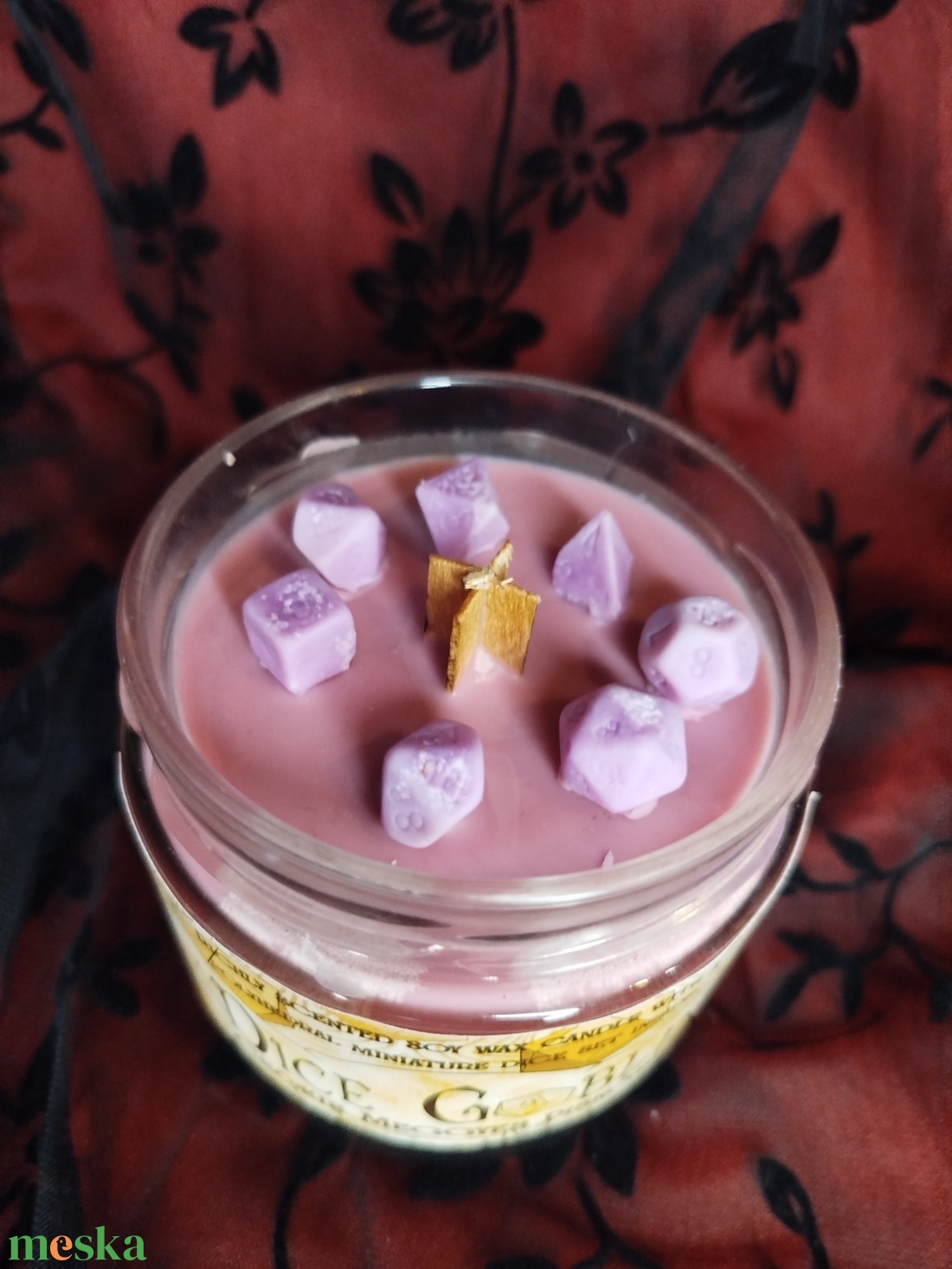 [Szederlekvár] - DiceGoblin szójaviasz illatgyertya ajándék kockával - otthon & életmód - gyertya, illat, aroma - gyertya - Meska.hu