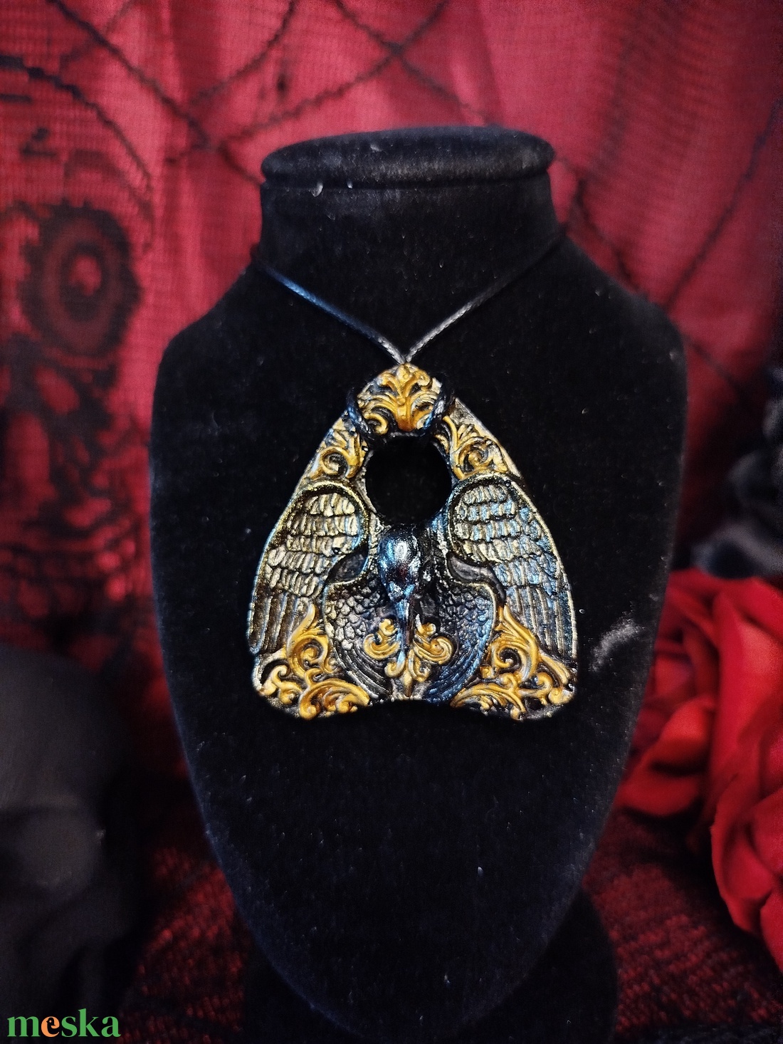 Ouija nyaklánc � Gloria Raven � fekete - ékszer - nyaklánc - medálos nyaklánc - Meska.hu