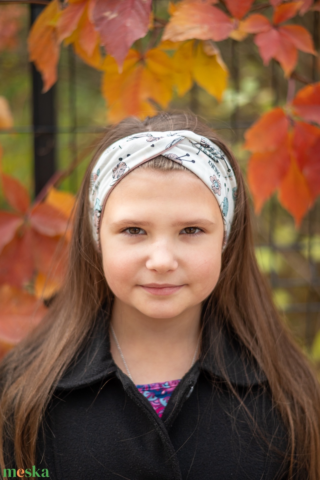 Elasztikus, csavaros elejű fejpánt, hajpánt, fülvédőpánt, kislányos - ruha & divat - sál, sapka, kendő - fejpánt - Meska.hu