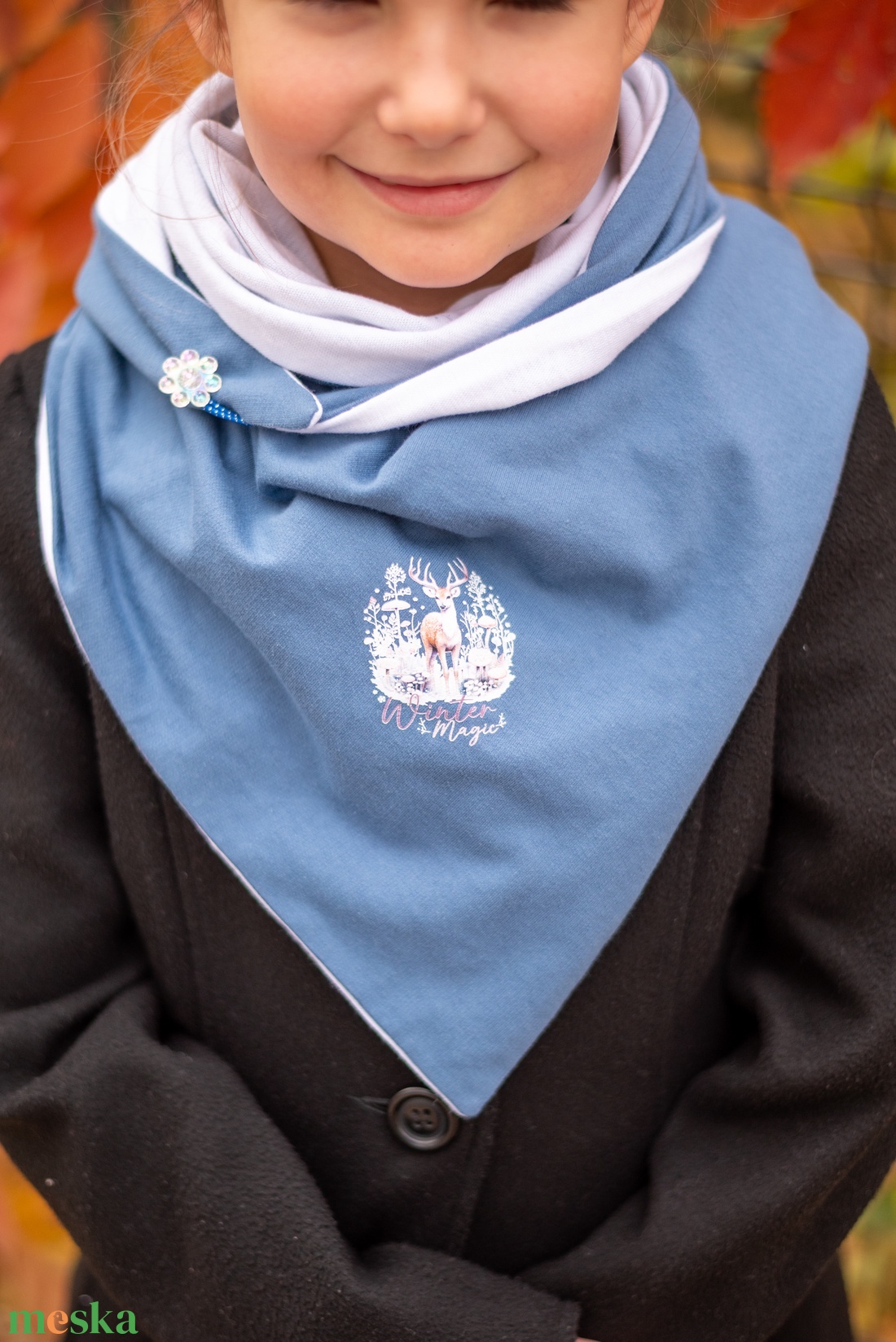 Sál, háromszög kendő  - ruha & divat - sál, sapka, kendő - sál - Meska.hu