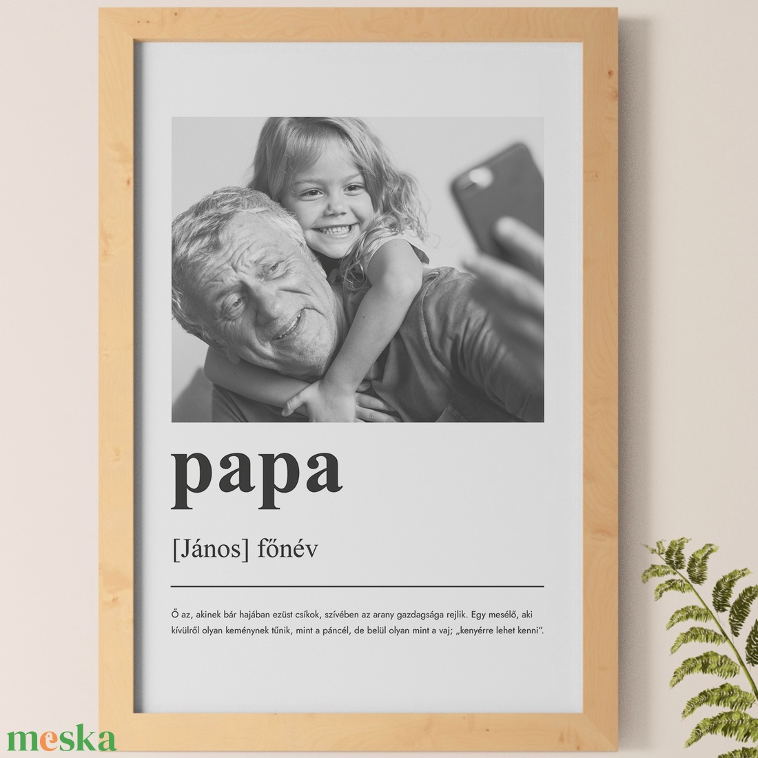 Fényképes ajándék PAPÁNAK - otthon & életmód - dekoráció - kép & falikép - poszter - Meska.hu