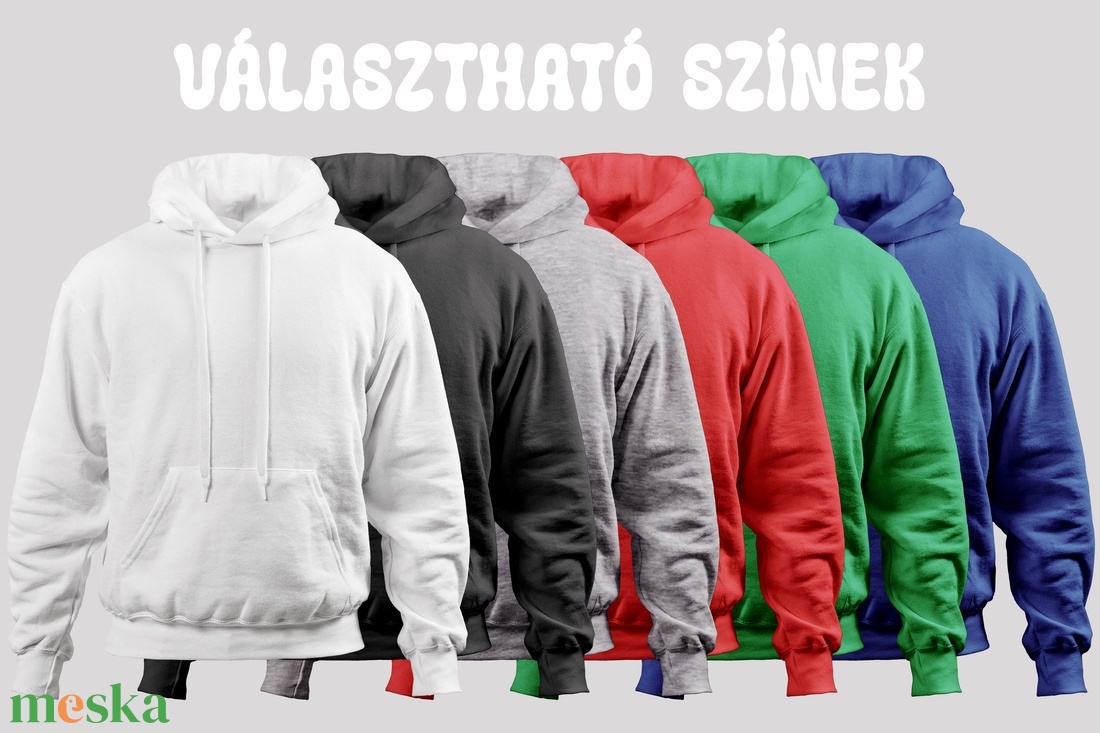 Saját rajz kapucnis pulóveren - ruha & divat - női ruha - pulóver - Meska.hu