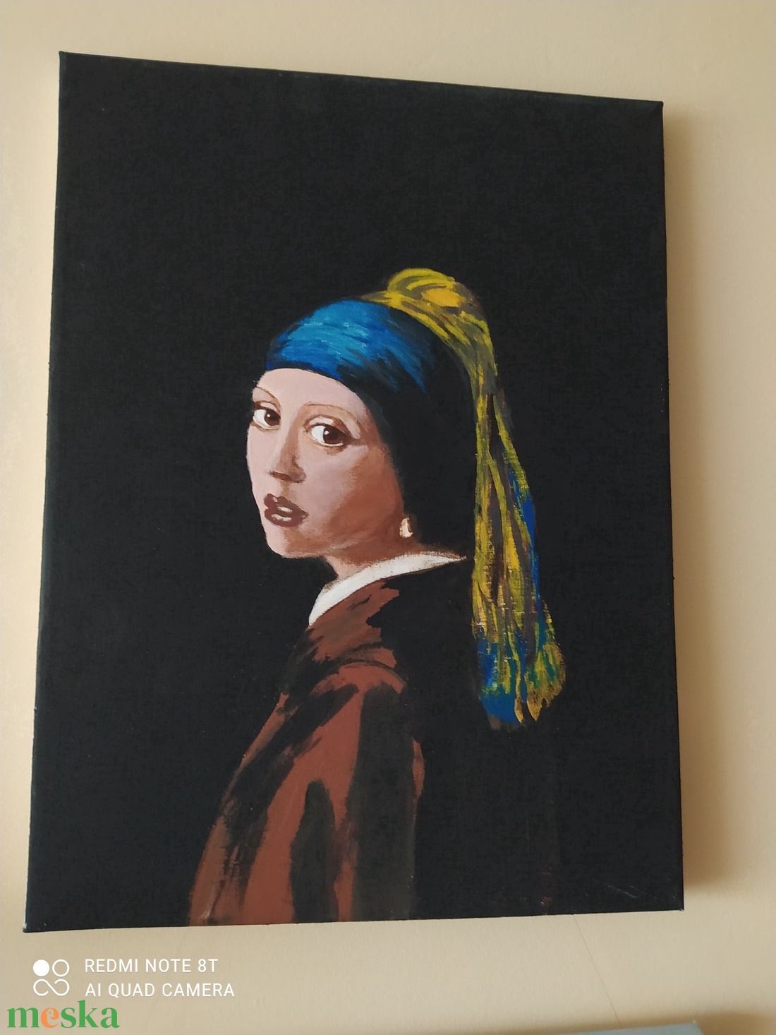 JAN VERMEER LEÁNY GYÖNGY FÜLBEVALÓVAL - művészet - festmény - akril - Meska.hu JAN VERMEER LEÁNY GYÖNGY FÜLBEVALÓVAL - művészet - festmény - akril - Meska.hu