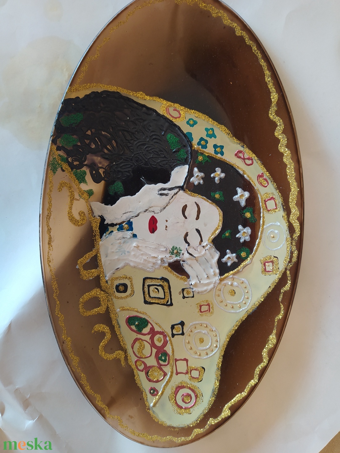 dísztál - esküvő - dekoráció - asztaldísz - Meska.hu