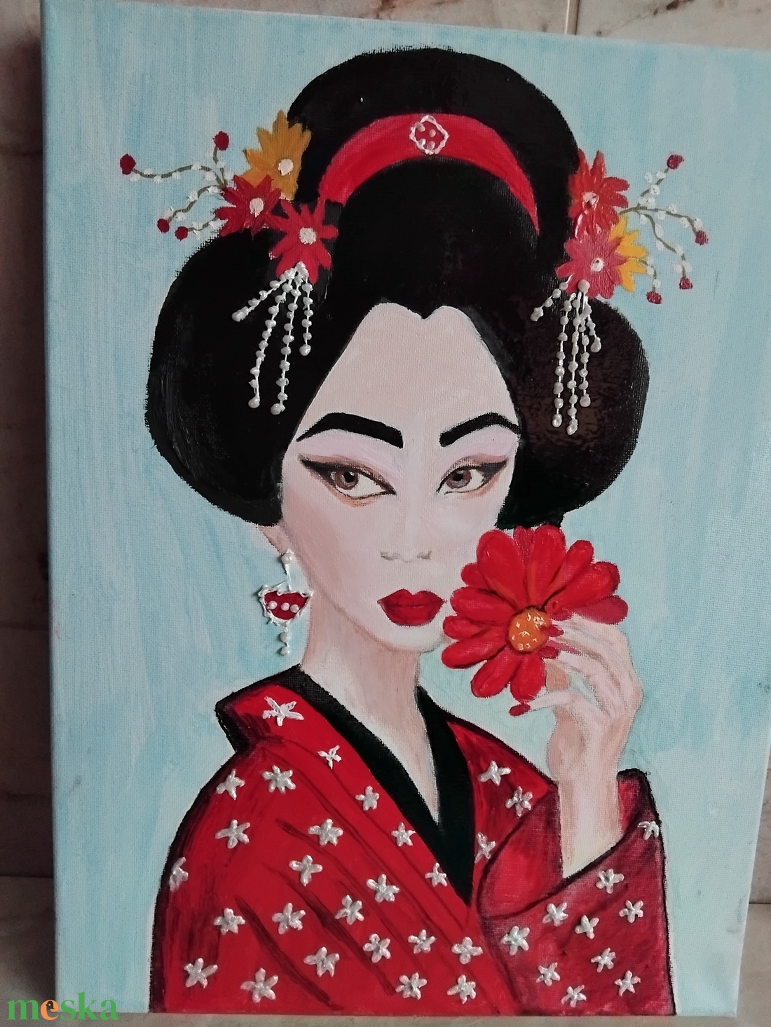 Gésa - művészet - festmény - olajfestmény - Meska.hu